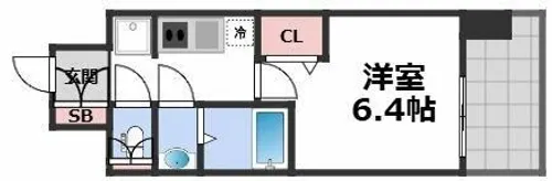 ブランシエスタ森ノ宮【10階】の間取り