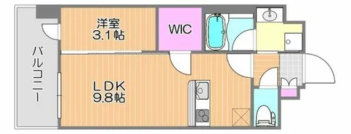 KABAYA Garden HAKATA【4階】の間取り
