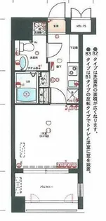 1Rの間取り画像