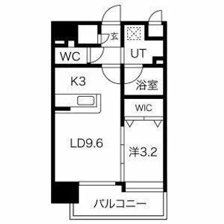 ヴィラージュ県庁前Ⅰ【6階】の間取り