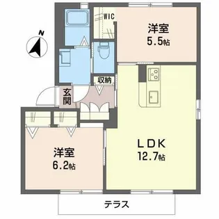 ビラ 南山【0101号室】の間取り