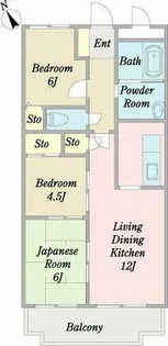 マンションソニア【4階】の間取り