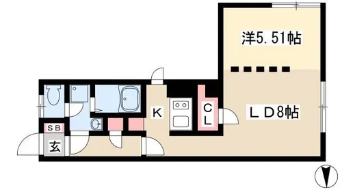 リアライズ名城公園【2階】の間取り