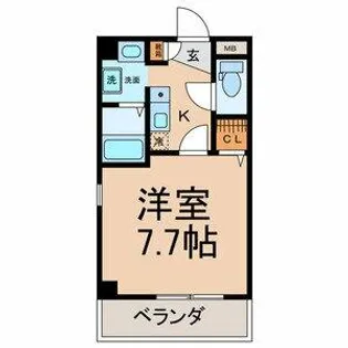 グランドール名駅【3階】の間取り