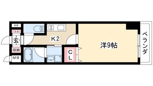レジディア東桜【8階】の間取り