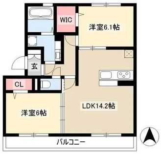 ルミナス【203号室】の間取り