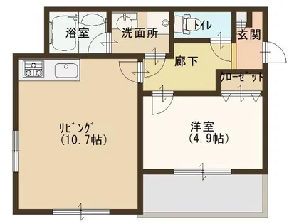 エグゼ大阪城南【6階】の間取り