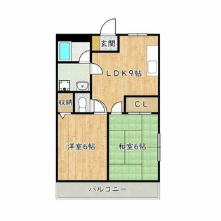 大阪府堺市中区深阪4丁【マンション】の間取り