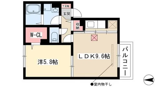 プレジール須田【1階】の間取り