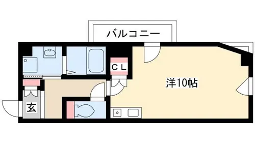 リエス上ノ宮【3階】の間取り