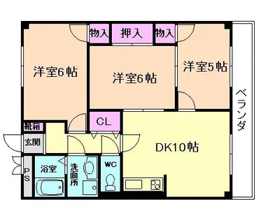 グランパスオーク【2階】の間取り