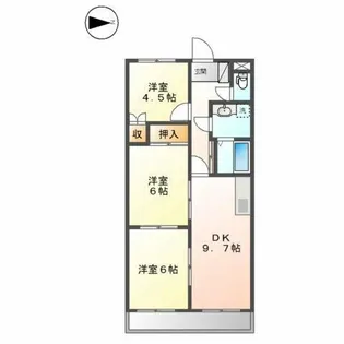 ハイムリトルオアシス【2階】の間取り