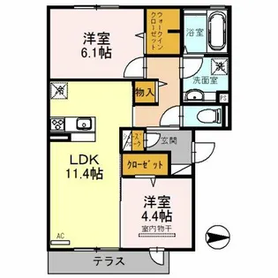 ボヌール【3階】の間取り