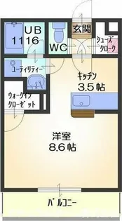 ルコネッサンス【1階】の間取り
