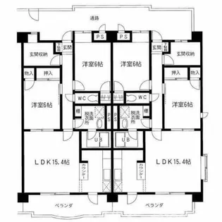 ヴァンクレールTWO【305号室】の間取り