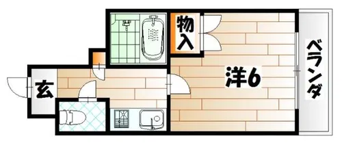 リファレンス小倉北【405号室】の間取り