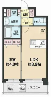 プレリス北巽駅前ラバルス【7階】の間取り