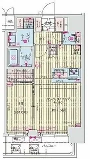 プレリス大阪今里サヴィア【7階】の間取り