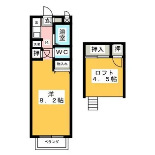 エクセランス原【2階】の間取り