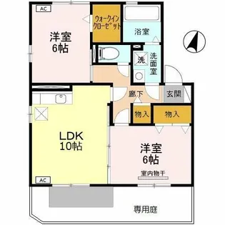 リバティ ヒルズ【1階】の間取り
