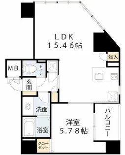 フォレステージュ西本町【15階】の間取り