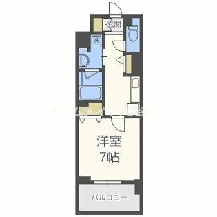 ハビテ靱センターコート【11階】の間取り