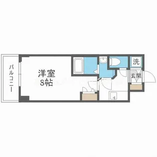 BPRレジデンス江坂【2階】の間取り