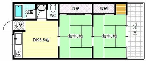 光マンション【2階】の間取り