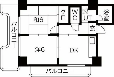 エルフェプラザ【3階】の間取り
