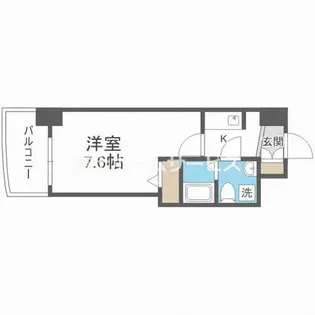 セレニテ夕陽丘EST【8階】の間取り
