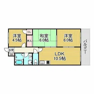 サンセイコート【2階】の間取り