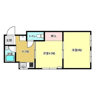 シチフクビル【401号室】の間取り