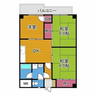 麻野ビル【6階】の間取り