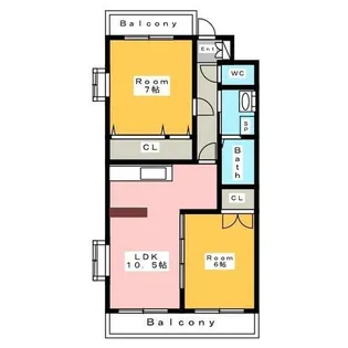 銀座メゾン碧新【4階】の間取り