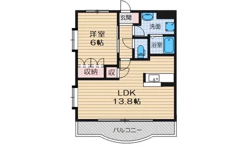 ボナール ディアコート【2階】の間取り