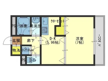 メゾンド成屋大阪【3階】の間取り