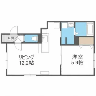 ルピナス美園【401号室】の間取り
