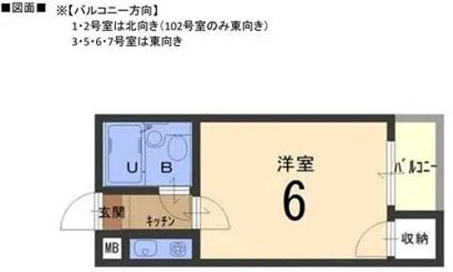 ヴィレッジヒル【101号室】の間取り