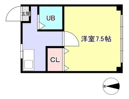 中田マンション【1階】の間取り
