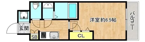 大阪府大阪市東成区大今里南3丁目【マンション】の間取り
