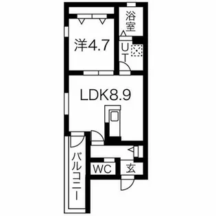 DELA香呑【2階】の間取り