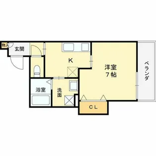 クレアール西今川【2階】の間取り