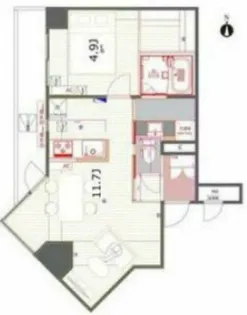 森之宮スカイガーデンハウス【8階】の間取り