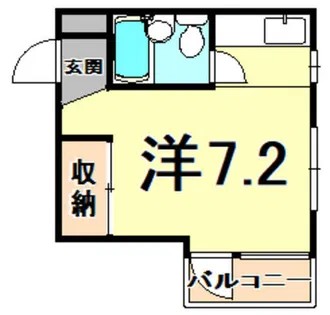 リバーヒルハイツ【2階】の間取り