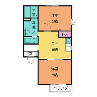 ペリート武路【2階】の間取り