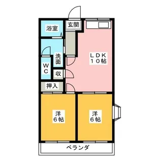 サンシャイン24【3階】の間取り
