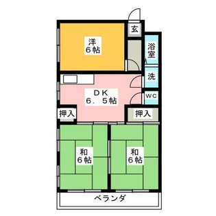 メゾンひばり【403号室】の間取り