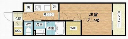 エスリード大阪城アクシス【5階】の間取り