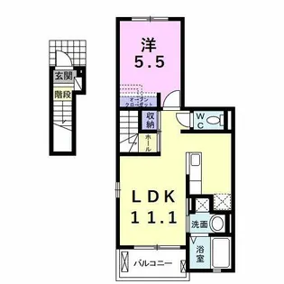 エレガントⅡ【2階】の間取り