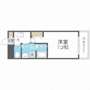 アスリート本町リバーウエスト【2階】の間取り